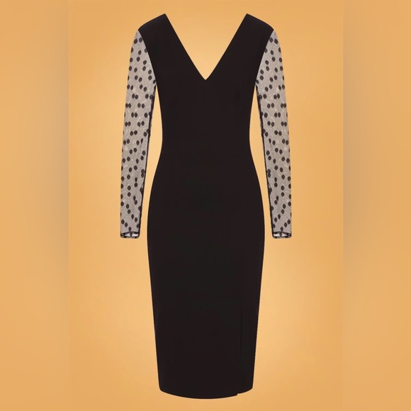 Collectif Dresses & Skirts - NWT Germana Polka Dots Occasion Pencil Dress